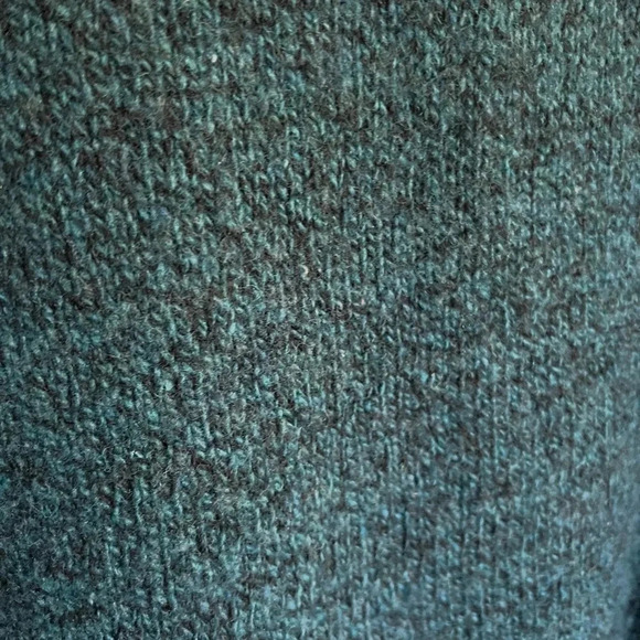 Vintage Environmental Clothing Co Blue Wool Blend Snowflake Sweater Size Large - Picture 4 of 6